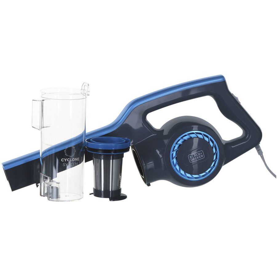 Aspirator Vertical Black+Decker BXVMS600E cu Fir 78dB Negru-Albastru — imaginea 6