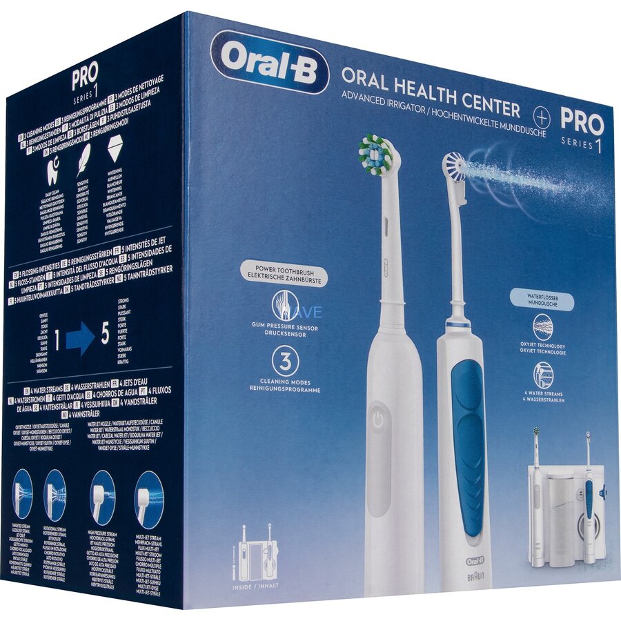 Oral-B Dental Center-b Pro 1 White + Oxyjet Irrigator