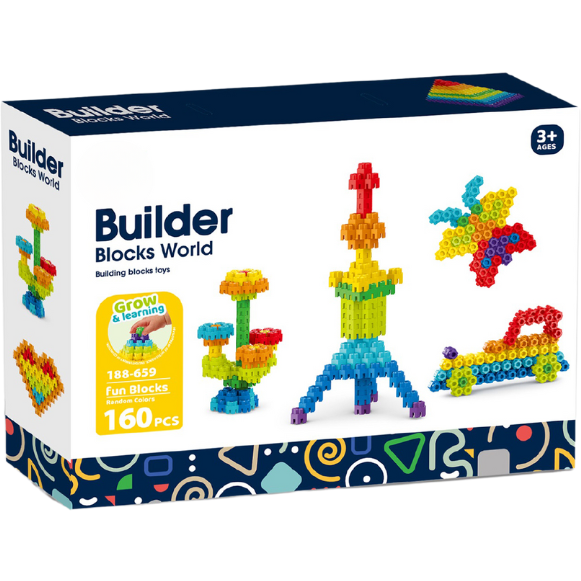 Set de Constructie Micutul Constructor 160 Piese 3 Ani+ Multicolor