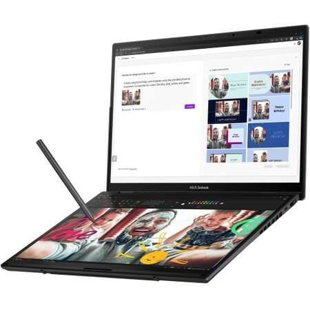 Laptop ASUS Zenbook Duo 14 OLED 14 inch Intel Core Ultra 7 255H 32GB 1TB SSD Windows 11 Pro Inkwell Gray