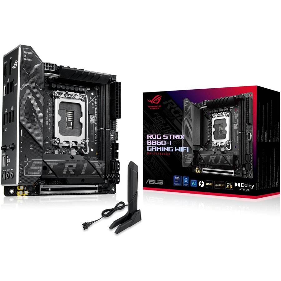 Placa De Baza ROG Strix B860-I Gaming WiFi LGA 1851 Intel B860 ITX DDR5