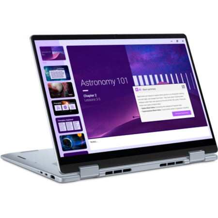 Laptop Dell 2-in-1 14 Plus DB04250 Intel Core Ultra 9 288V 14inch Touch RAM 32GB SSD 1TB Intel Arc Graphics 140V Windows 11 Pro Ice Blue