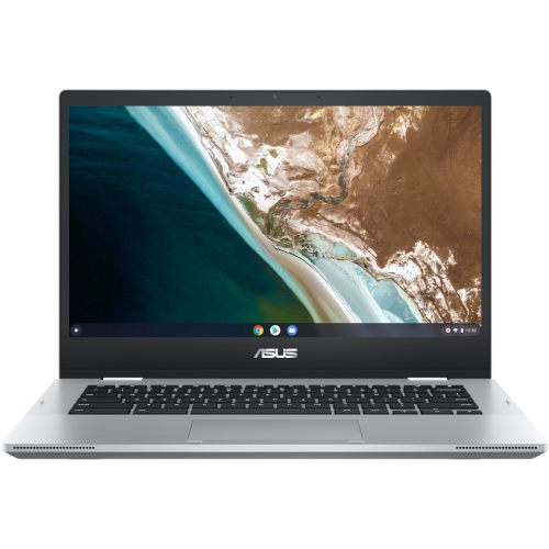 Laptop Chromebook Flip FHD 14 inch Intel Celeron N4500 8GB 64GB eMMC Chrome OS Transparent Silver