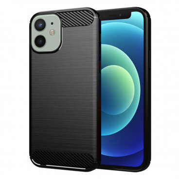 Husa Techsuit Apple iPhone 12 mini Carbon Negru