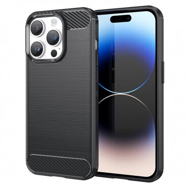 Husa Techsuit Apple iPhone 14 Pro Carbon Negru