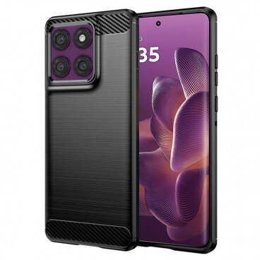 Husa Techsuit Motorola Edge 60 Pro Carbon Negru