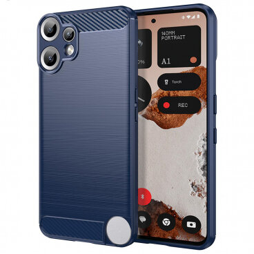 Husa Techsuit Nothing CMF Phone 2 Pro Carbon Albastru