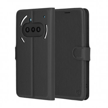 Husa Techsuit Nothing Phone (3a) Leather Folio Negru