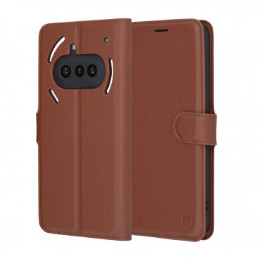 Husa Techsuit Nothing Phone (3a) Leather Folio Maro