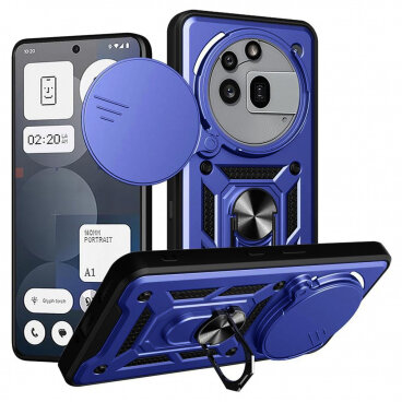 Husa Techsuit Nothing Phone (3a) Pro CamShield Albastru