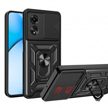 Husa Techsuit Oppo A60 CamShield Negru