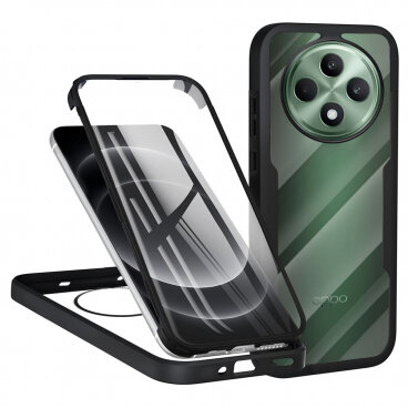 Husa Techsuit Oppo Reno12 FS 5G / Reno12 FS 4G / Reno12 F 4G / Reno12 F ColorVerse 360 Negru
