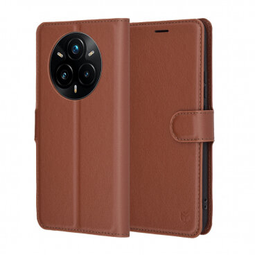 Husa Techsuit Realme 14 Pro+ Leather Folio Maro