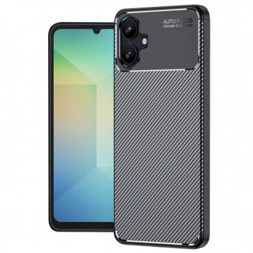 Husa Techsuit Samsung Galaxy A06 A065 CarbonFiber Negru
