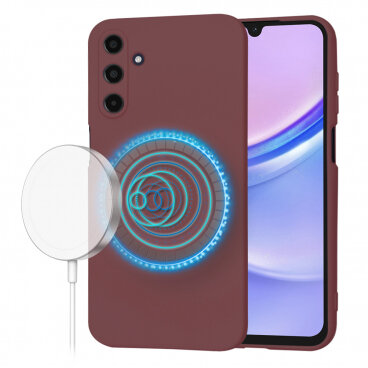 Husa Techsuit MagSafe Samsung Galaxy A15 A155 SoftFlex Vișiniu
