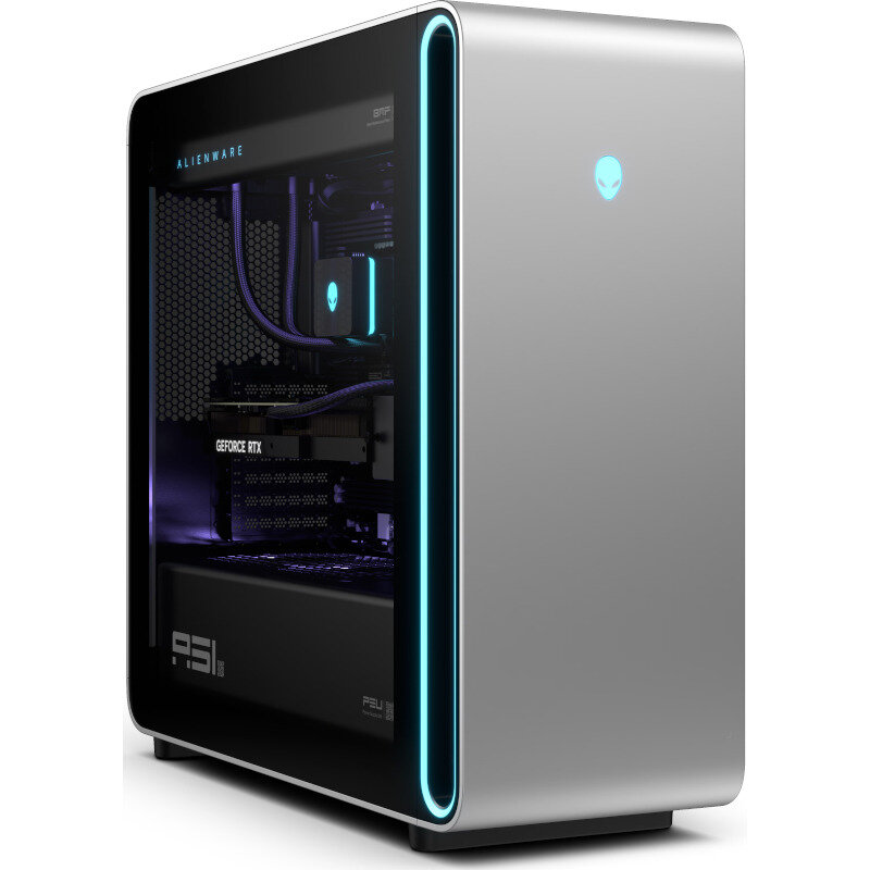 Sistem desktop Area 51 Intel Core Ultra 9 285K 64GB DDR5 2x 4TB SSD nVidia GeForce RTX 5090 32GB Windows 11 Pro 3Yr Lunar Light