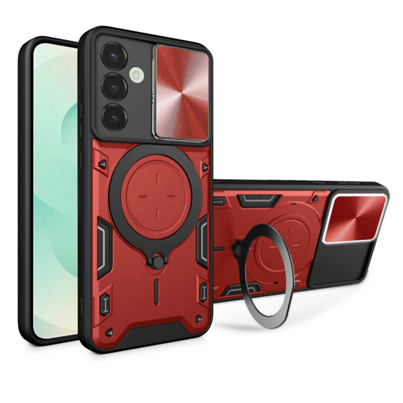 Husa Techsuit pentru Samsung Galaxy S25 Plus Roșie