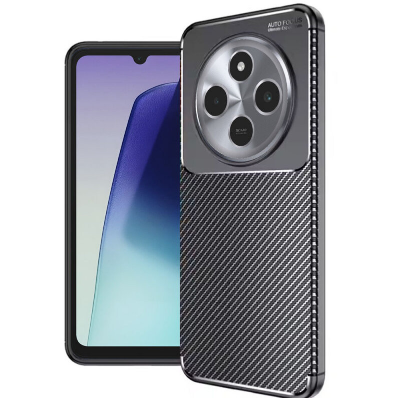 Husa Techsuit pentru Xiaomi Poco C75 / Redmi 14C Neagră