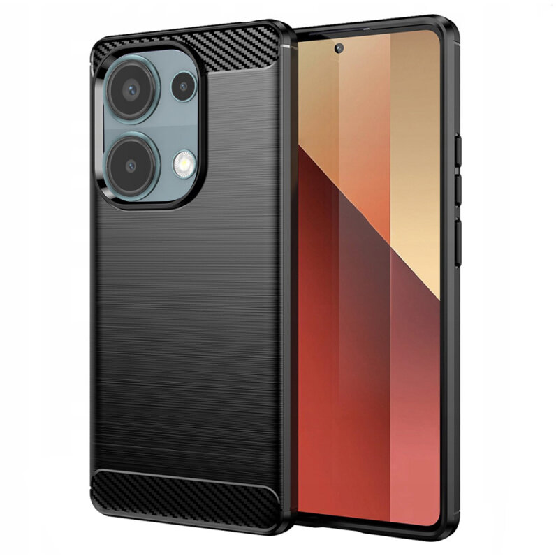 Husa Techsuit pentru Xiaomi Redmi Note 13 Pro 4G / Poco M6 Pro 4G Neagră