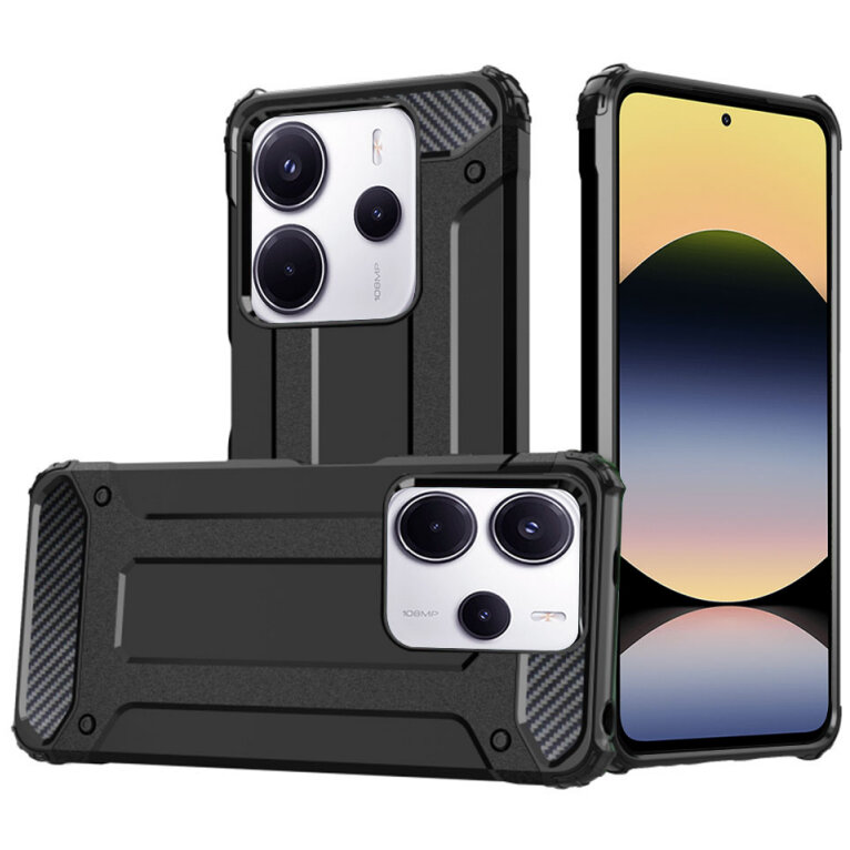 Husa Techsuit pentru Xiaomi Redmi Note 14 4G Neagră