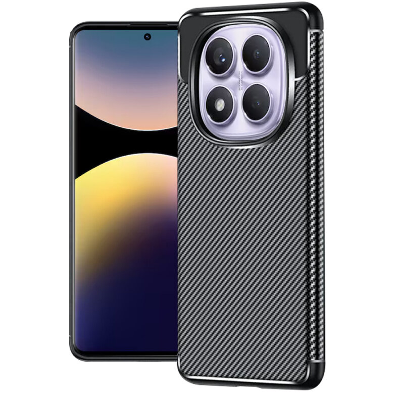 Husa Techsuit pentru Xiaomi Redmi Note 14 Pro 4G Neagră