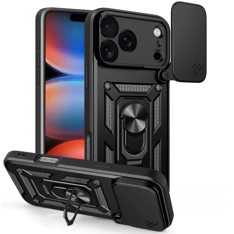 Husa Techsuit pentru Apple iPhone 17 Pro Neagră