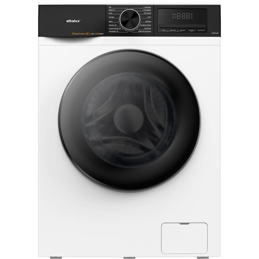 Masina de Spalat Rufe AXEWI1486 8Kg 16 Programe 1400Rpm Clasa A Display LED