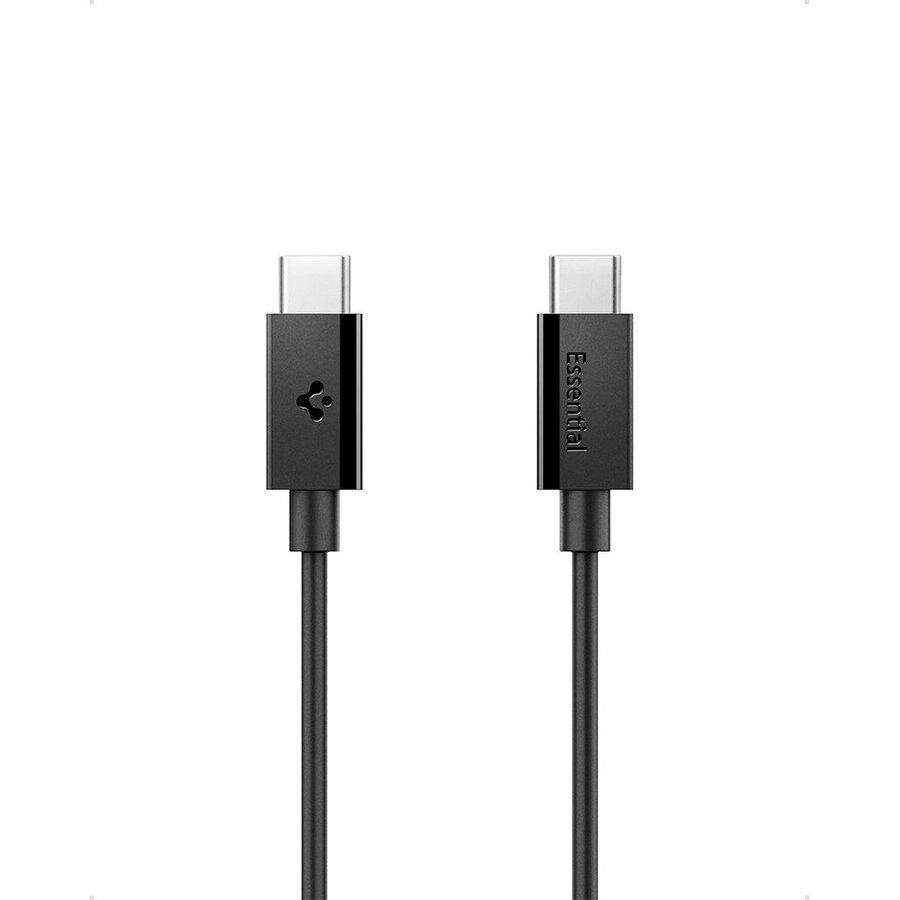 Cablu pentru incarcare si transfer de date Spigen EB6020CC, USB-C la USB-C, 480 Mbps, 2m, Negru - imagine 2
