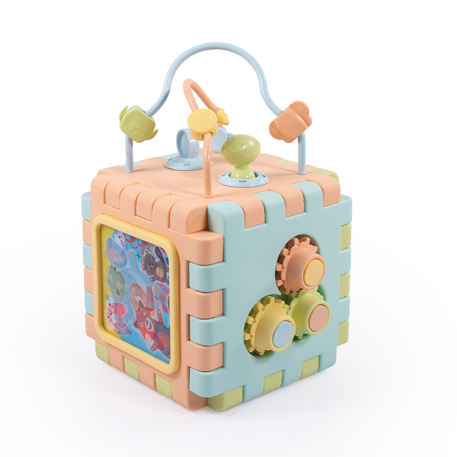 Cub 2 in 1 cu Activitati 12 Luni+ Pastel