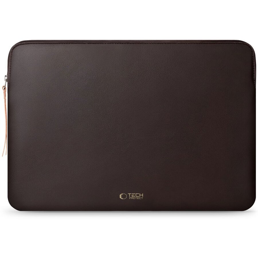 Husa Tech-Protect Fleece compatibila cu laptop 13/14 inch, Negru - imagine 2