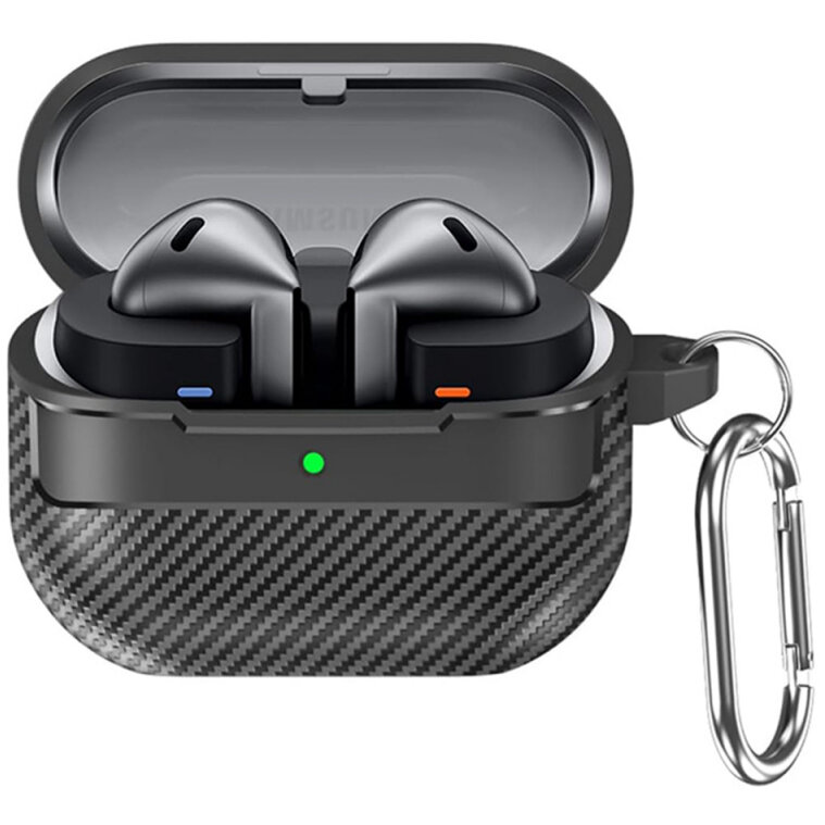 Carcasa Techsuit pentru Samsung Galaxy Buds 3 / 3 Pro Neagră