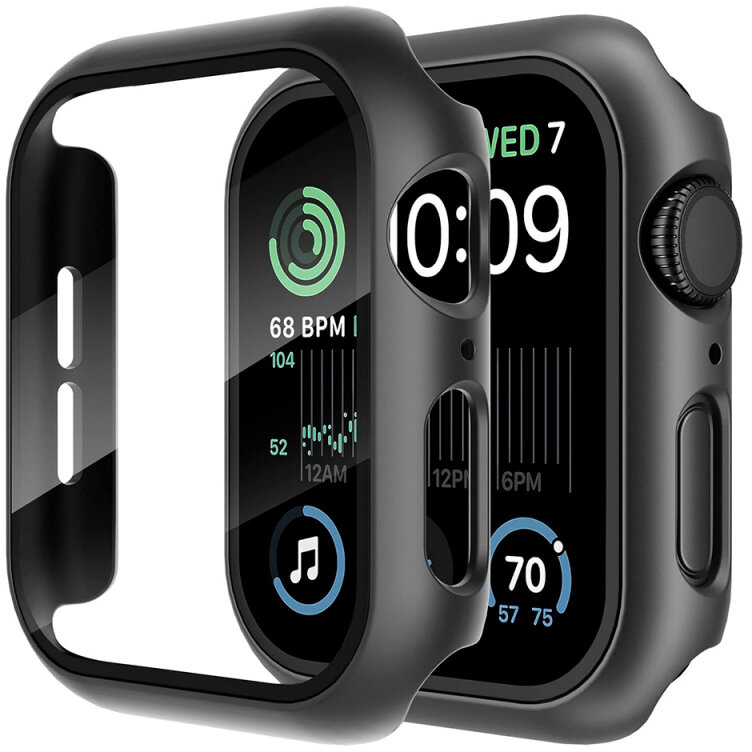 Husa smartwatch Techsuit pentru Apple Watch Neagră