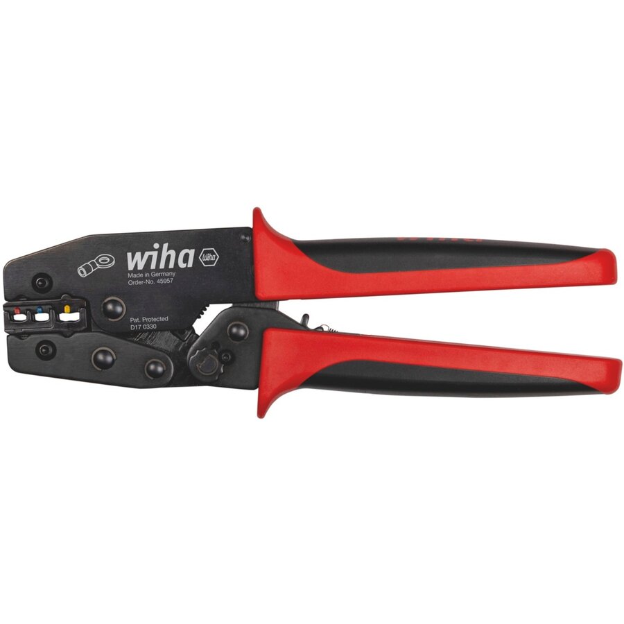 crimping tool 45957, crimping pliers (black/red, 0.5 to 6mm2)