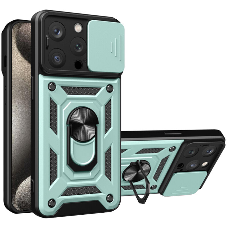 Husa Techsuit pentru Apple iPhone 15 Pro Verde