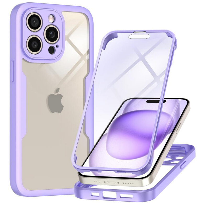 Husa Techsuit pentru Apple iPhone 15 Pro Max Mov