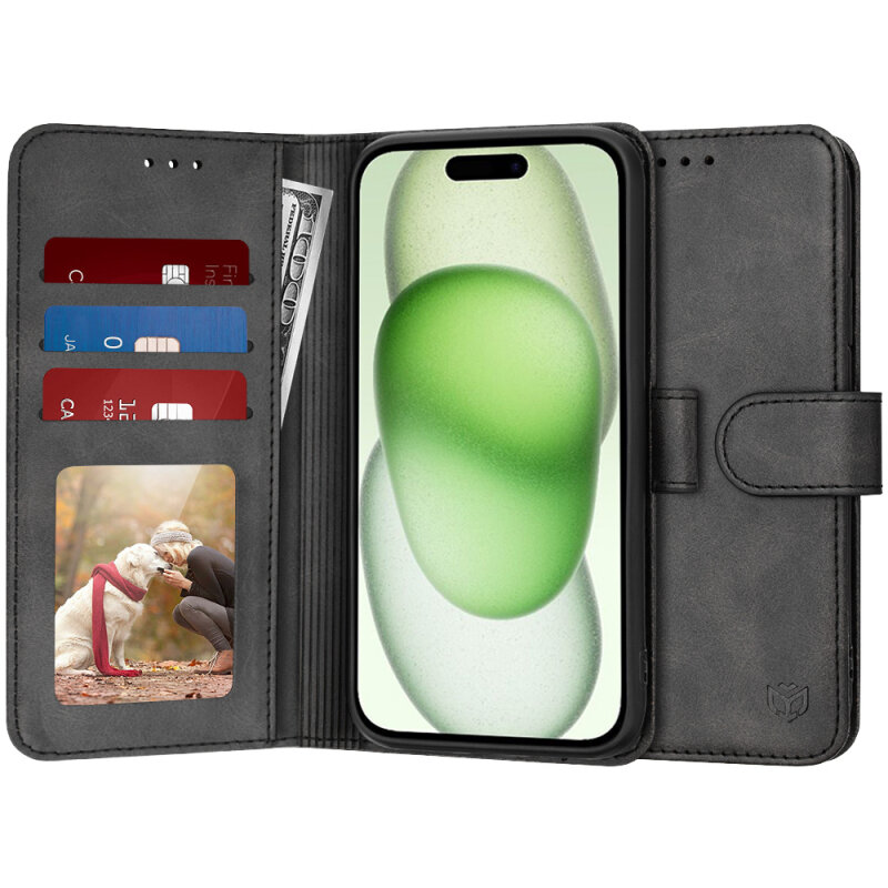 Husa Techsuit pentru Apple iPhone 15 Plus Neagră
