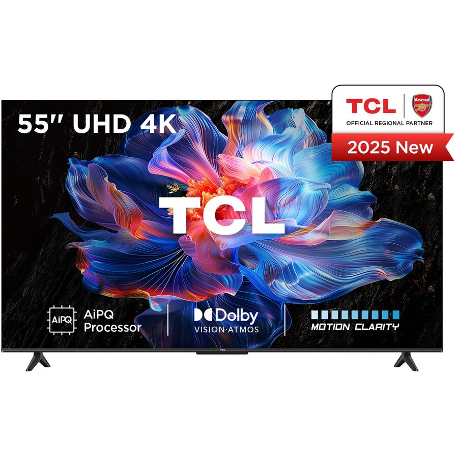 Televizor V6C 55V6C 139.7Cm 55Inch 4K Ultra HD Smart Wi-Fi Metallic 270cd/m² Negru