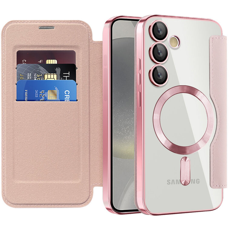Husa Techsuit pentru Samsung Galaxy S24+ S926 Roz