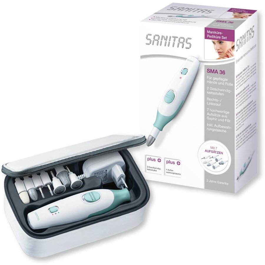 SMA 36 manicure/pedicure set (white/light green)