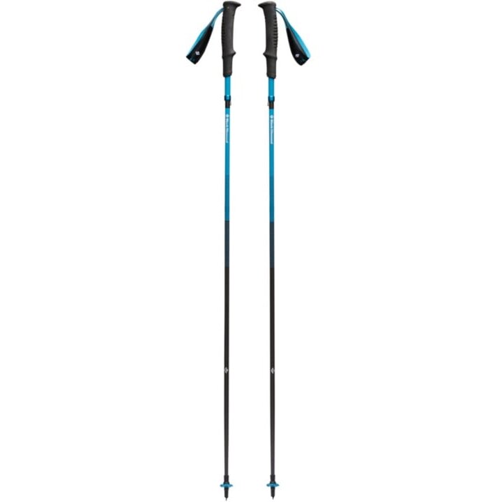 Black Diamond Trekking Poles Distance Carbon Z (anthracite/blue, 1 pair, 110 cm)