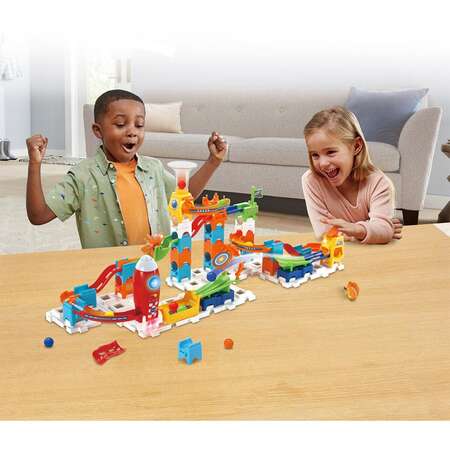Set de Constructie Vtech Marble Rush Rocket Pista cu Bile Electronic cu Sunete si Lumini Varsta 4 Ani+ Multicolor