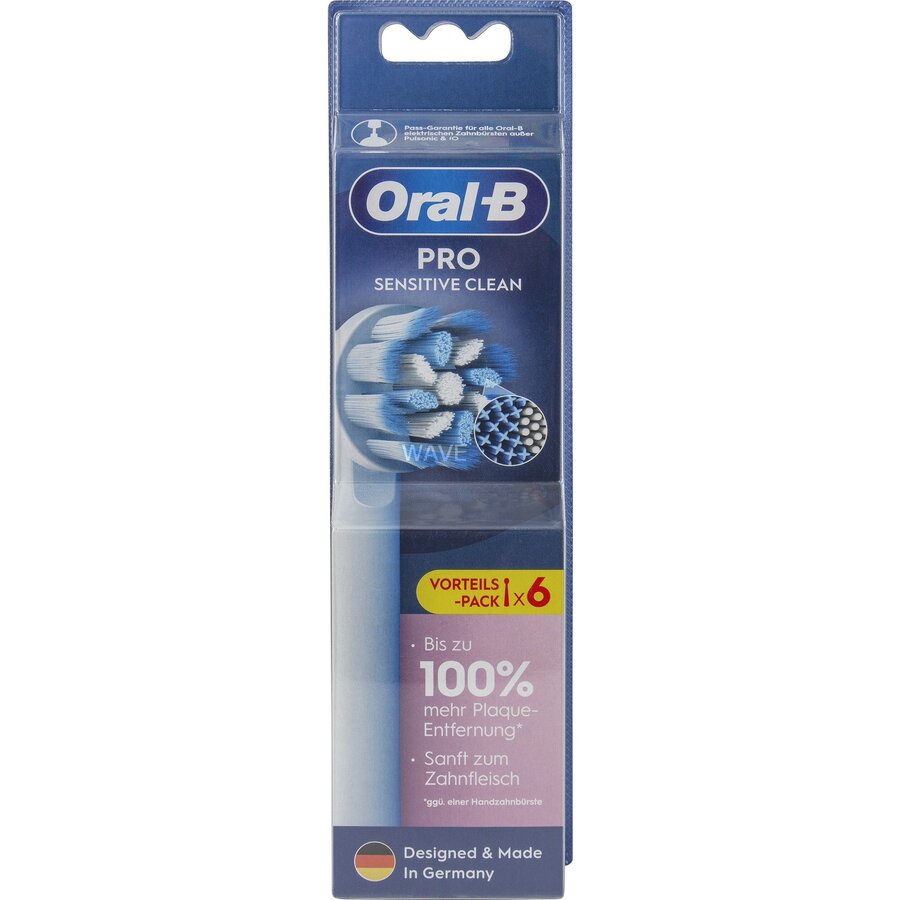 Pro Sensitive Clean brush heads 6-pack (white)