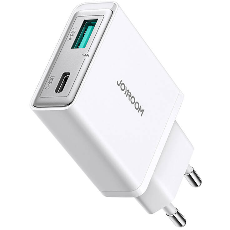 Incarcator JR-TCF14 USB-A USB-C 20W Alb