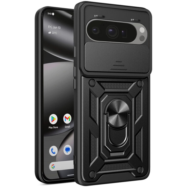 Husa Techsuit pentru Google Pixel 10 Pro XL Neagră