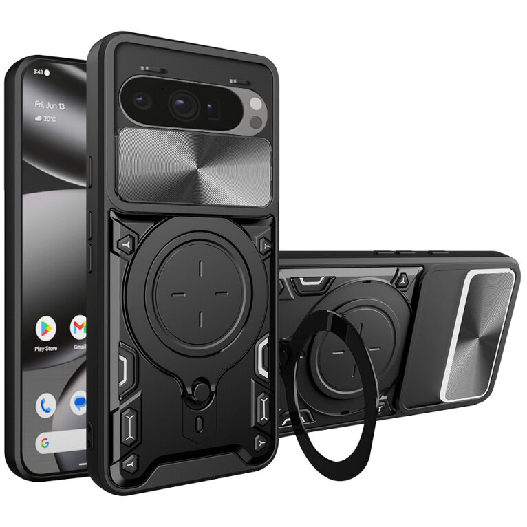 Husa Techsuit pentru Google Pixel 10 Pro XL Neagră