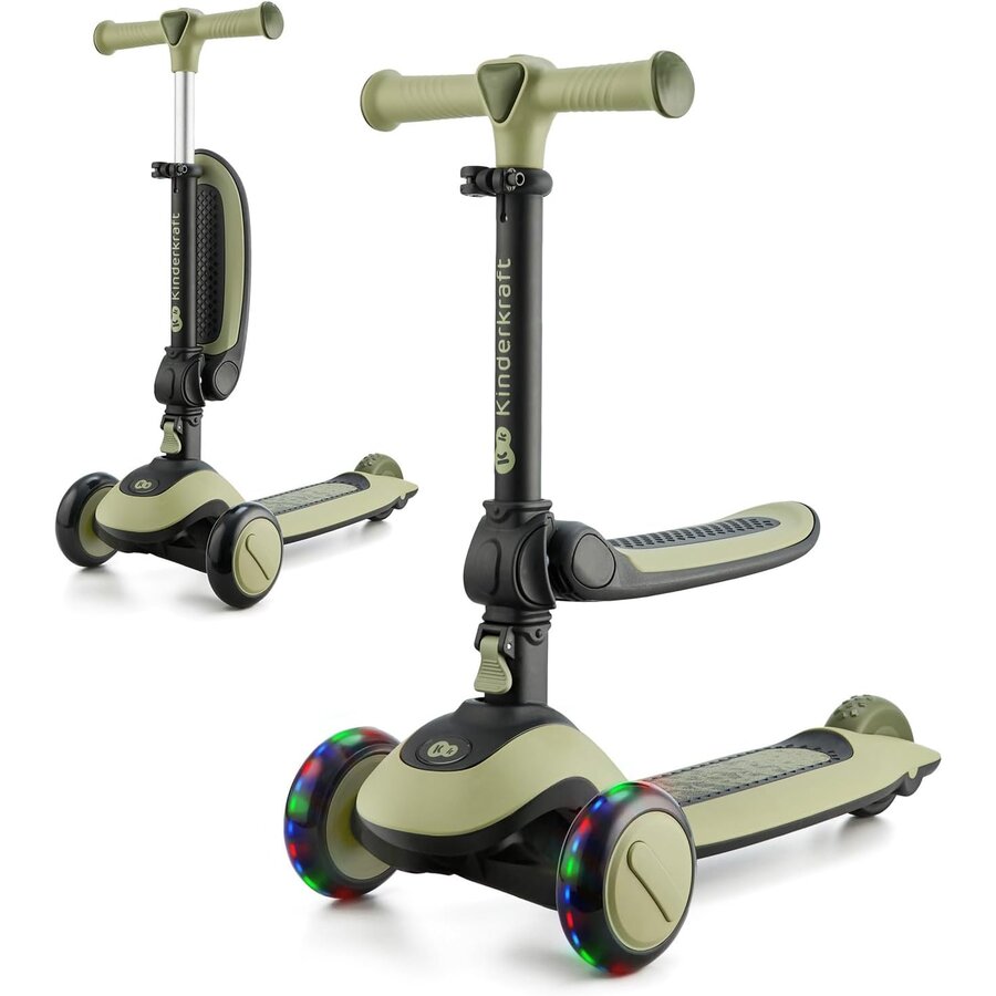 Trotineta Copii Halley 2in1 Inaltime Reglabila Varsta 1 An+ Verde