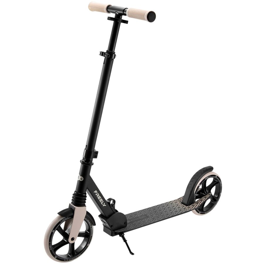Trotineta Copii Freely Pliabila Inaltime Reglabila 5 Ani+ Maxim 100KG Bej/Negru