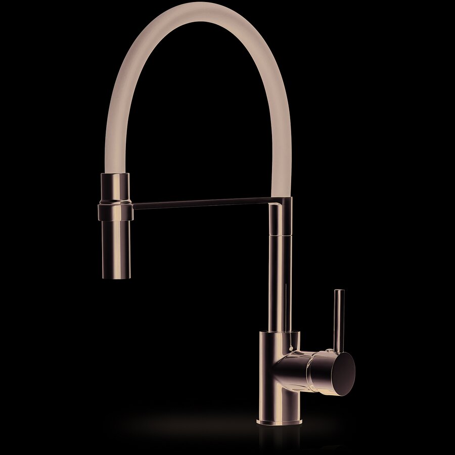 Baterie Bucatarie SERINA Monocomanda Crom/Negru