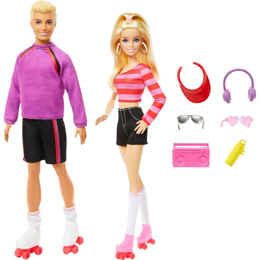 Jucarie Ken & Barbie Fashionista Dolls Set of 2