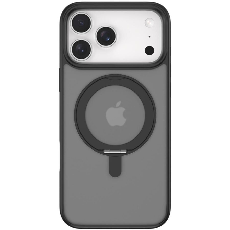 Husa Devia Eleguard Series Magnetic Shockproof pentru iPhone 17 Pro Max Negru cu suport rotativ 360 grade